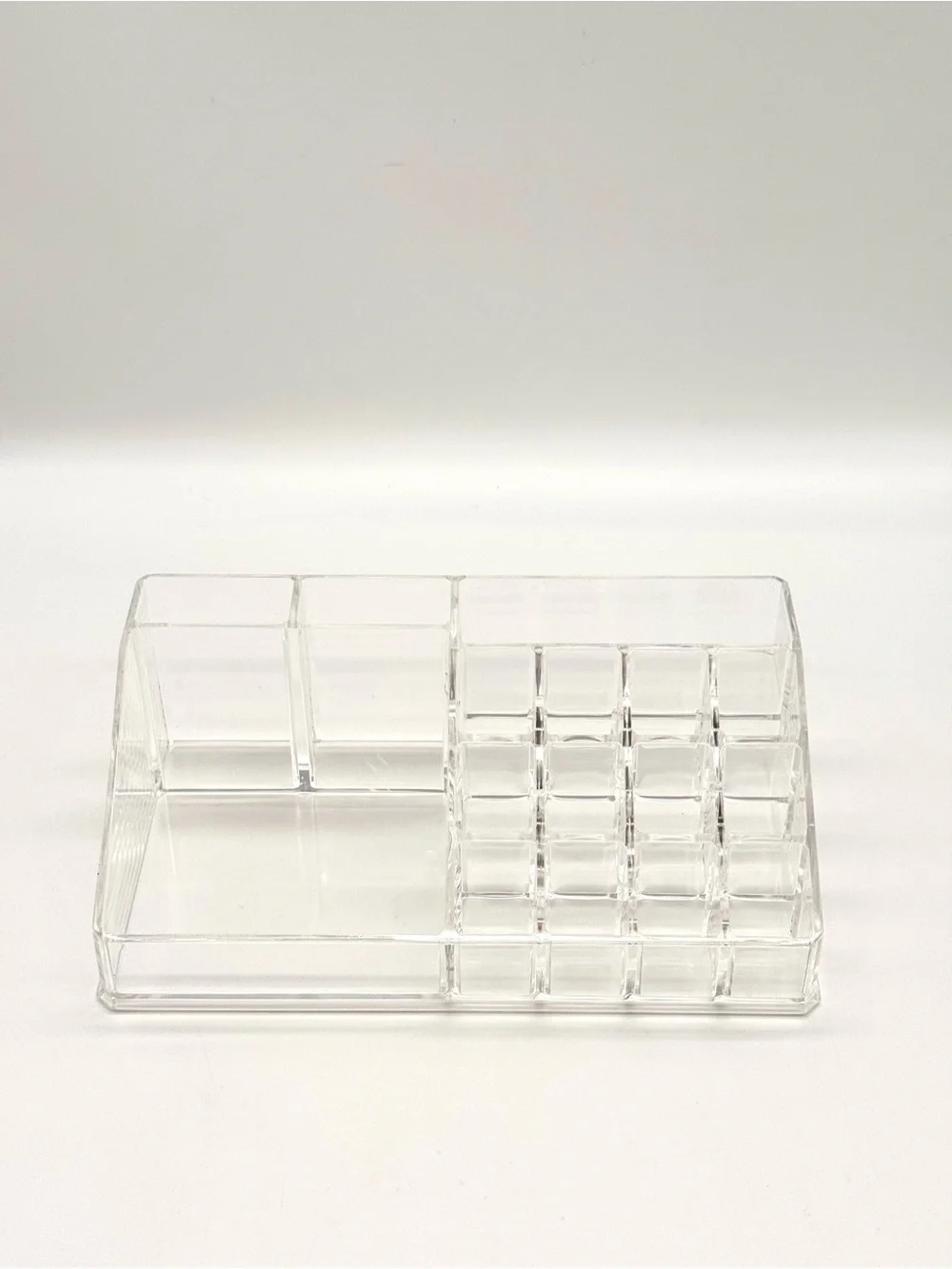 Clear Acrylic Makeup Organizer Set 4pc Lipstick Holder Vanity Storage